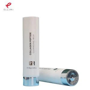 Nicht versiegelte Kosmetiktuben mit runder Kappe